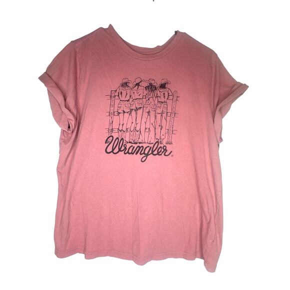 Wrangler Women’s Graphic Short Sleeve Tee Size XL Cowgirl Western Rodeo Shirt - Picture 1 of 6